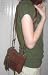 Roma Black Leather Mini Pouch Crossbody Bag Handbag Purse