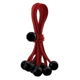 10pc Premium-Grade New Virgin Rubber 8 Bungee Ball Cords - Tarps, Canopy, Wrap Hose & Cords