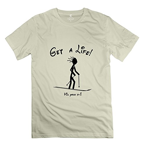 Get Life Kill TV Men T-Shirts Size X-Small Natural