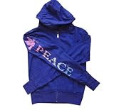 Junk Food Peace Dove Long Sleeves Hoody In Cobalt * 08 Newest Collection *