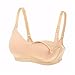 Gratlin Women's Full Cup Lightly Padded Wirefree Maternity Breastfeeding Nursing Bra Beige 40DD