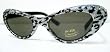HOT! Leopard Print and Glitter Cat-Eye Sunglasses,
