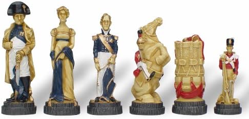 Battle of Waterloo Hand Decorated Theme Chess Set