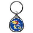 Set of 2 Kansas Jayhawks High-Polish Chrome Key Tag - NCAA College Athletics - Fan Shop Merchandise