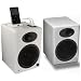 A5 Premium Powered Bookshelf Speakers (White)