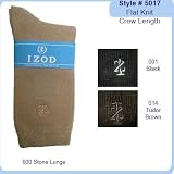 Izod Womens Flat Knit Crew Length, 1 Pair