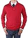 Luciano Natazzi Men's Mock Neck Elbow Patch Quarter Button Sweater Relaxed Fit