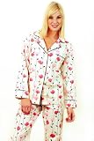 Pink Winter Floral Flannel Pajamas