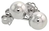 14k White Gold 5mm Ball Stud Earrings