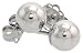 14k White Gold 5mm Ball Stud Earrings