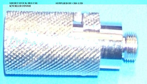 CB DELUXE SHORT INLINE QUICK RELEASE ANTENNA WHIP KNURLED HANDLE HOLDER