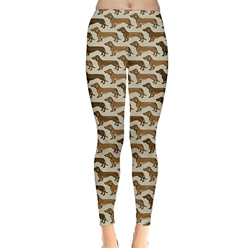 Jogja Women's Dachshund Dog Pattern Leggings