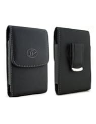 Wireless: LG Envoy UN150 Premium Quality Leather [Vertical Style ] Carrying Case with Magnetic Closure, 360 Degree Swivel Belt Clip ! - Marduc