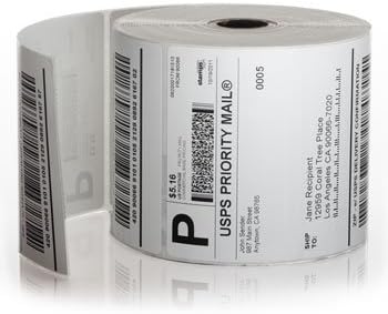 Shipping Labels, 250 Labels per (4) Rolls per Case. # LP2844-4