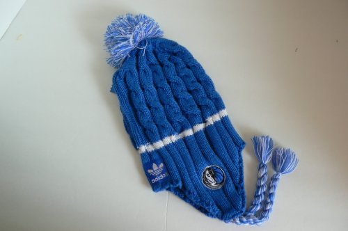 NBA Oklahoma City Thunder Team Fan Yarn Knit Pigtail Beanie with Pom