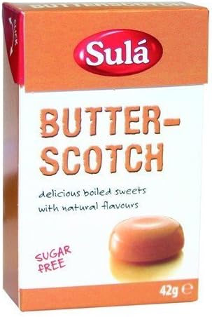Sula Sugar Free Butterscoth Sweets 6 x 42g Multi Pack by Sula GmbH