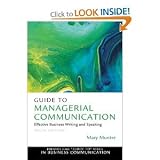 Guide to Managerial Communication (9th Edition) (Prentice Hall "Guide to" Series in Business Communication)
