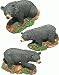 Miniature Cute Black Bear Collectible Figurines That Are Standing, Sitting, And Walking 5