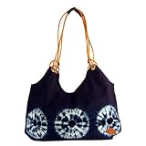 Alma de Anil Indigo Dyed Blue Leather Strap Hobo Bag
