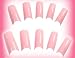 500 French Acrylic False Artificial Tips Nail Art -- Pink