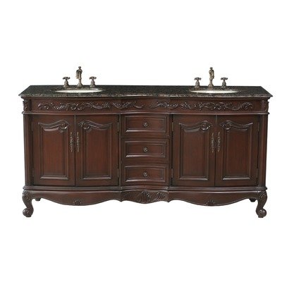 cyber Monday Saturn Double Bathroom Vanity GraniteB004RCVFLK
