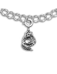 Sterling Silver Fat Cat Charm for charm bracelet by The Magic Zoo