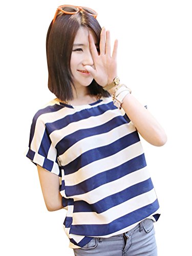 Amoin Women Color-Contrasted Loose T-Shirt