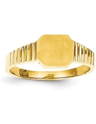 14k Childs Signet Ring