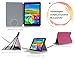 FYY Samsung Galaxy Tab4 8.0 inch Case - Ultra Slim Magnetic Smart Cover Multi-Angle Stand Case for Samsung Galaxy Tab 4 8.0 inch Magenta (with Auto Wake/Sleep Feature)