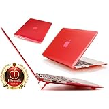 iPearl mCover Hard Shell Cover Case For 11.6-inch Apple MacBook Air A1370 & A1465 - RED