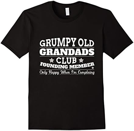 Men's Grumpy Old Grandad Funny T-Shirt Large Black