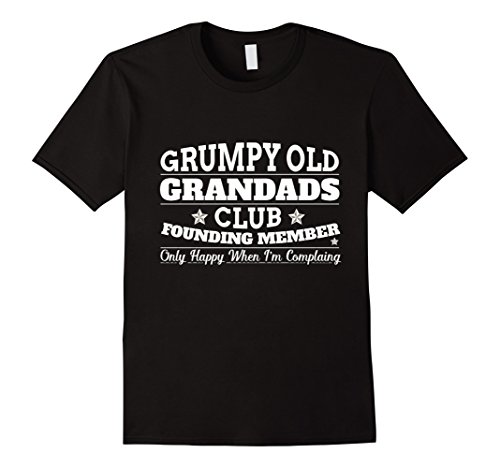 Men's Grumpy Old Grandad Funny T-Shirt Large Black