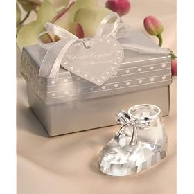 Crystal Baby Shoe New Baby Gift Shower Favor