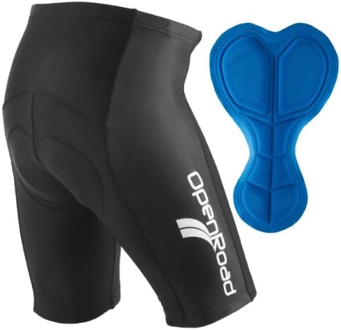 OpenRoad - Mens Gel Padded Cycling Shorts Road Bike