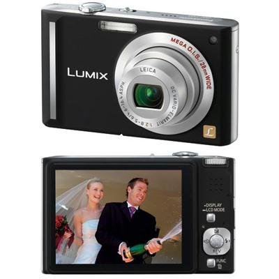 Panasonic Lumix DMC-FX55K - Digital camera - compact - 8.1 Mpix - optical zoom: 3 x - supported memory: MMC, SD, SDHC - black