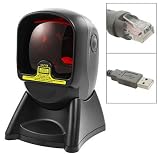 Tabletop USB Omnidirectional Laser Scanner Barcode Reader Black
