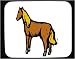 Decorated Mouse Pad with horse, equine