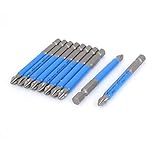 uxcell プラスドライバービット S2スチール 70mm長い クロスヘッドドライバービット 10個入り