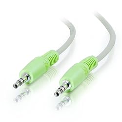 Cables To Go 27412 3.5mm Male to Male Stereo Audio Cable (PC-99 Color-Coded) Beige, 12 Feet