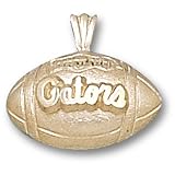 University of Florida Gators Football Pendant (Gold Plated)