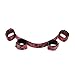 CalExotics Scandal Bondage Bar – Luxury Handcuff & Ankle Cuff Set – Restraint Sex Toys for Couples – Red & Black
