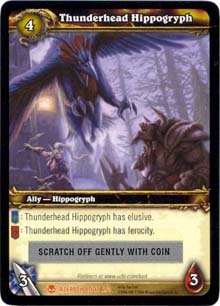 2007 World of Warcraft Heroes of Azeroth - Thunderhead Hippogryph Loot Card Guaranteed Unredeemed!