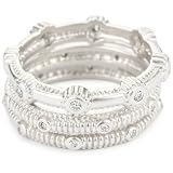 Belargo Jewelry SOHO Set of 3 Silver Stackable Ridg