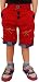 AD & AV RED PARTY WEAR CRUSH COTTON SHORTS RS.345.00