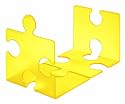 Han 9212-65 - Puzzle CD-St&auml;nder / Buchst&uuml;tze im Set zu 2 St&uuml;ck transluzent  gelb