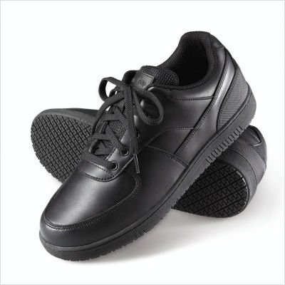 Men's 2010 Slip-Resistant Athletic Work Shoes in Black Size: 10