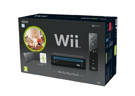 Nintendo Wii Console (Black) with Wii Fit Plus: Includes Balance Board and Wii Remote Plus