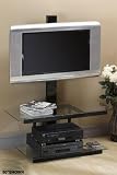 Nova Flat-panel Tv Stand 40w Clr Glass/black