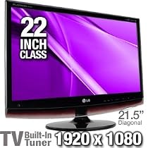 LG M2262D 22-Inch Widescreen 1080p LCD TV Monitor (Black)