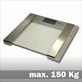 Bathroom scales digital glass 150 kg with body fat analysis
